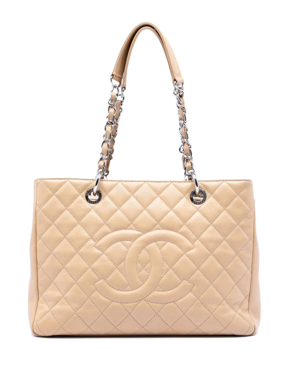 CHANEL Pre-Owned 2012 Caviar Grand Shopping Shopper - Braun