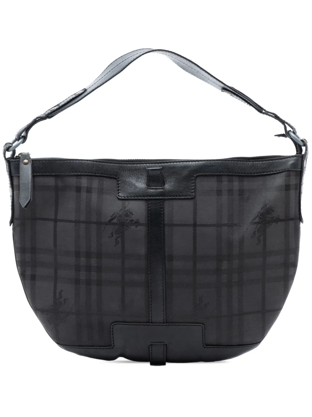 Burberry Pre-Owned 2000-2017 Haymarket Check Tasche aus beschichtetem Canvas - Schwarz