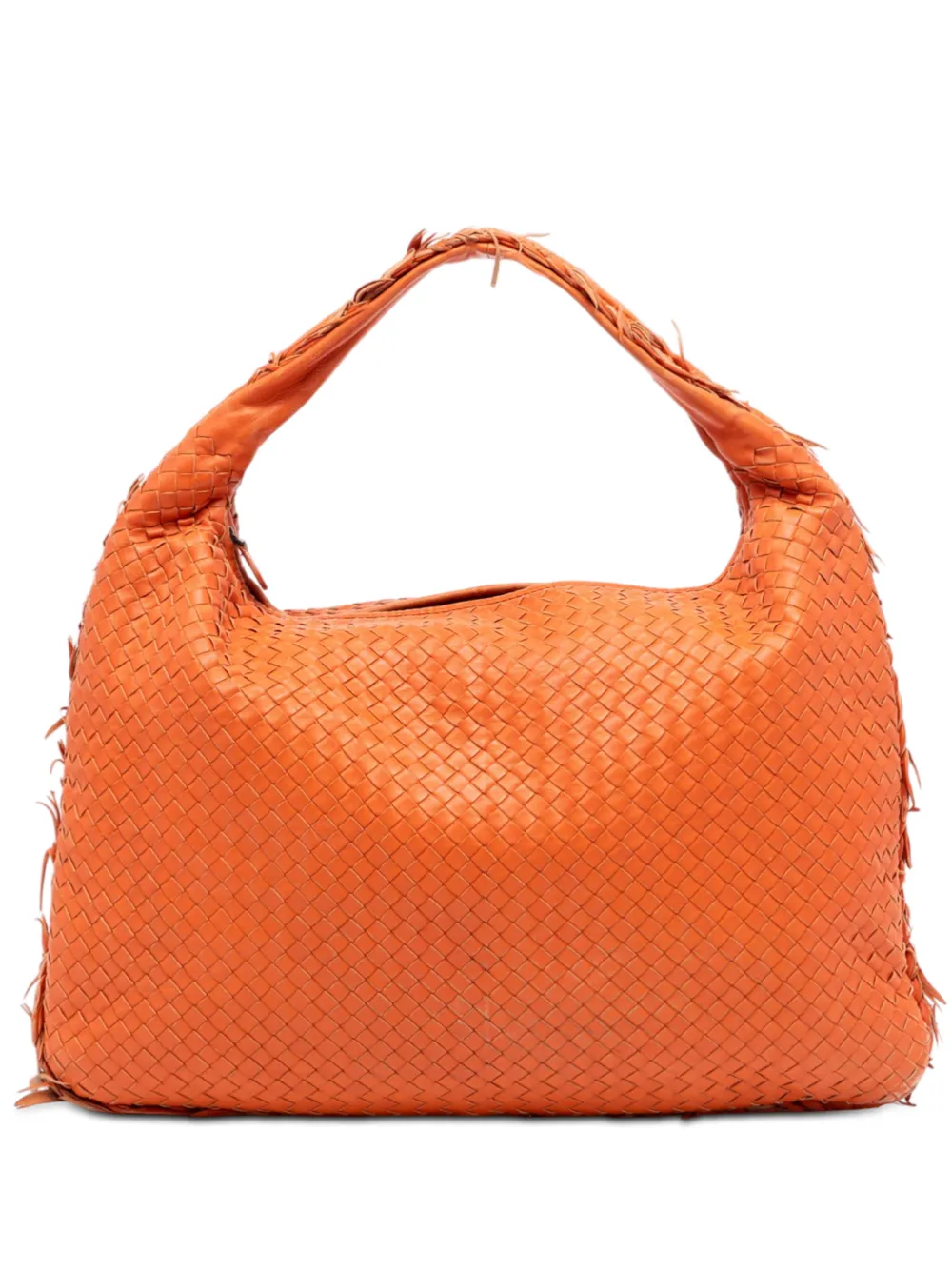 Bottega Veneta Pre-Owned 2011 Large Nappa Intrecciato Fuzzy Veneta hobo bag - Arancione