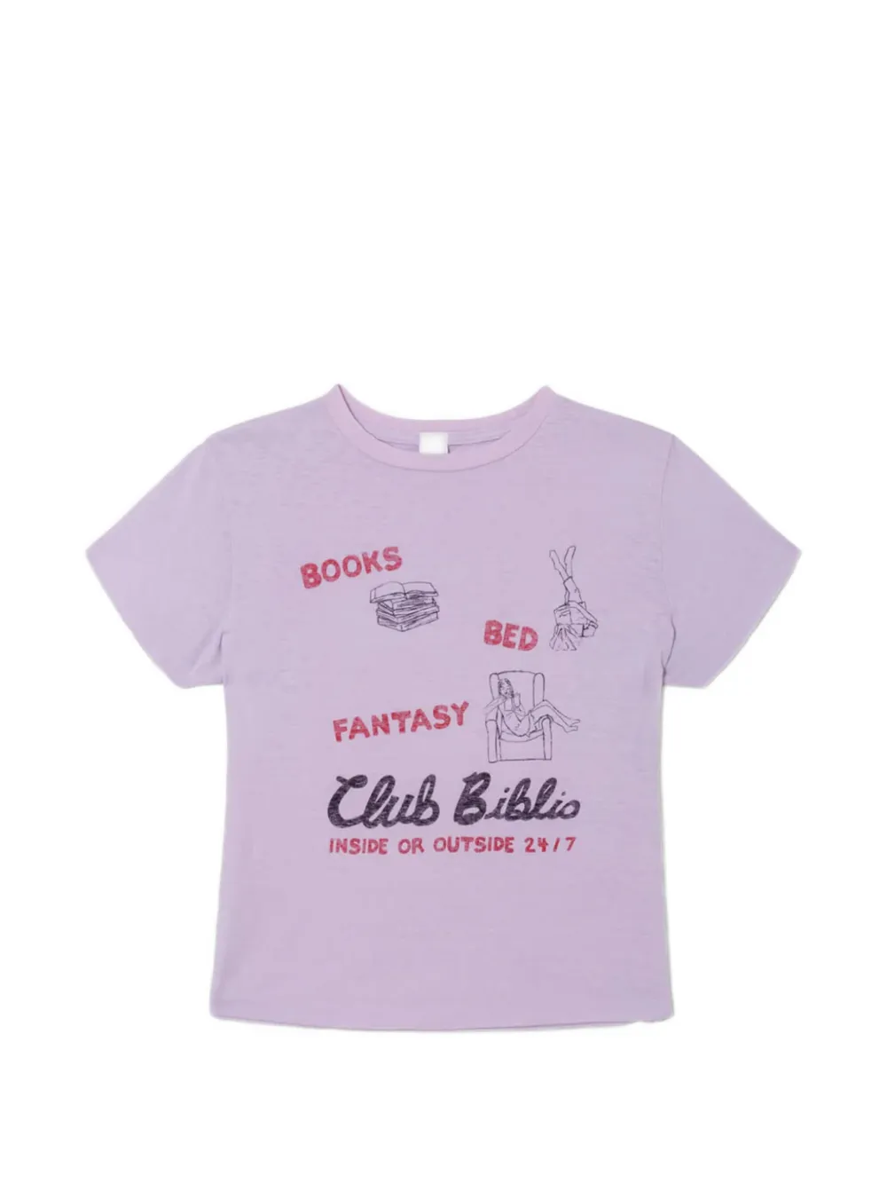 RE/DONE graphic-print T-shirt - Viola