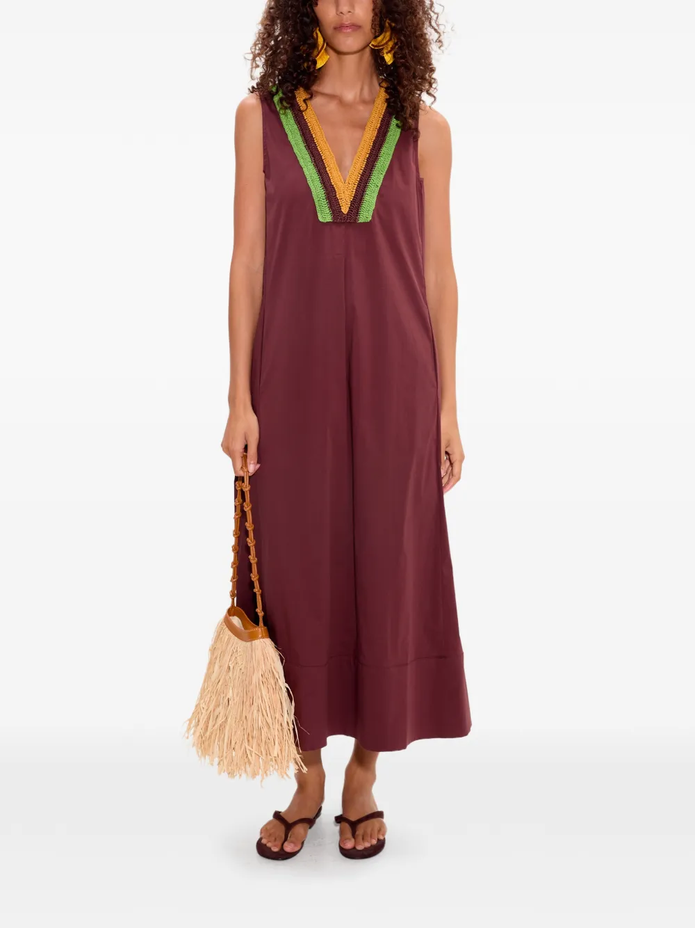 Simon Miller Mar midi-jurk Bruin