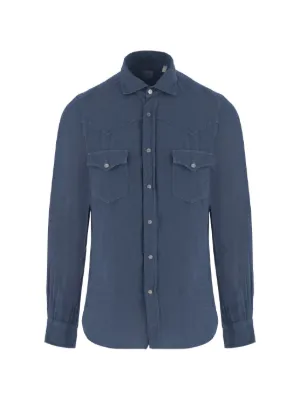 Finamore 1925 Napoli Gaeta シャツ | ブルー | FARFETCH JP