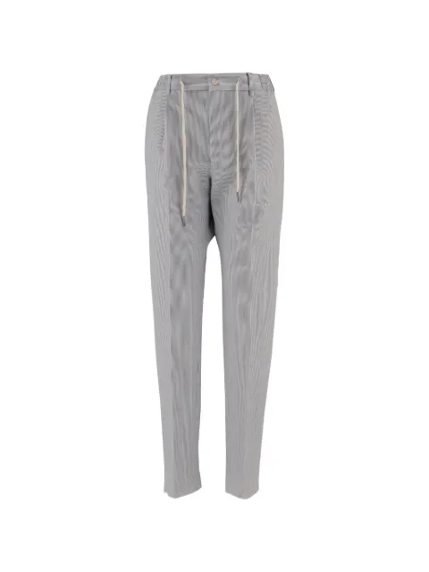 Tagliatore drawstring striped trousers