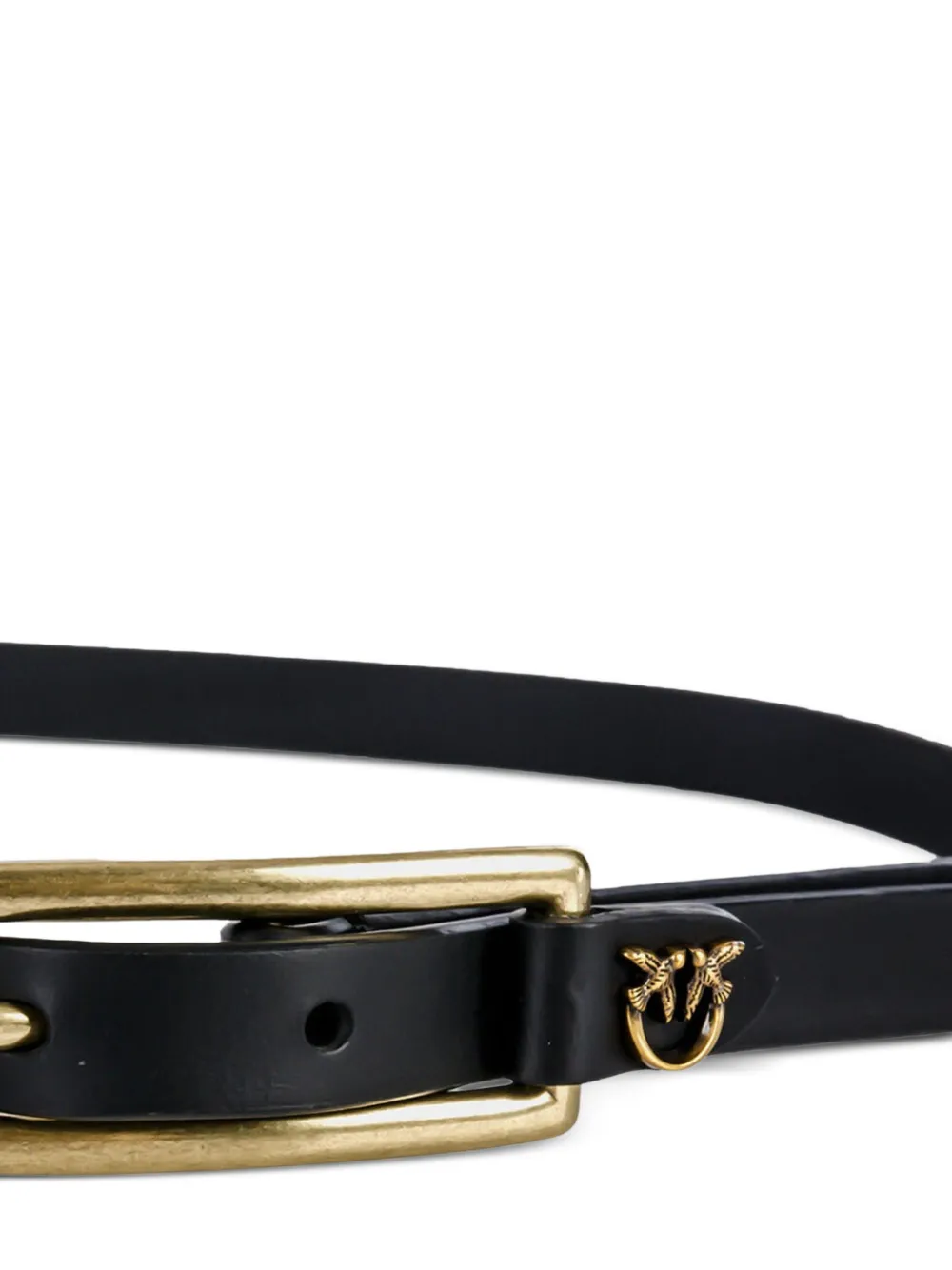 PINKO Leren riem Zwart