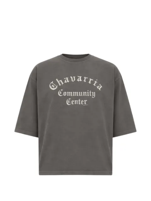 Willy Chavarria logo round-neck t-shirt