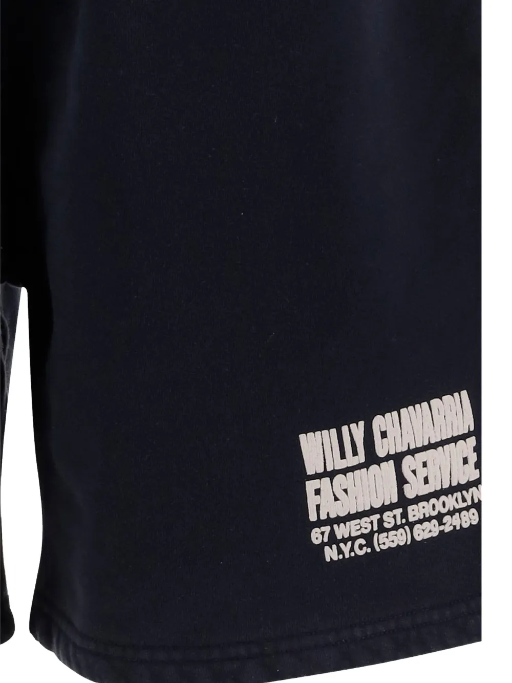 Willy Chavarria Trainingsshorts met logo Blauw