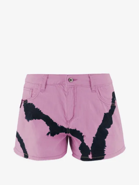 DON'T @ ME  tie-dye denim shorts