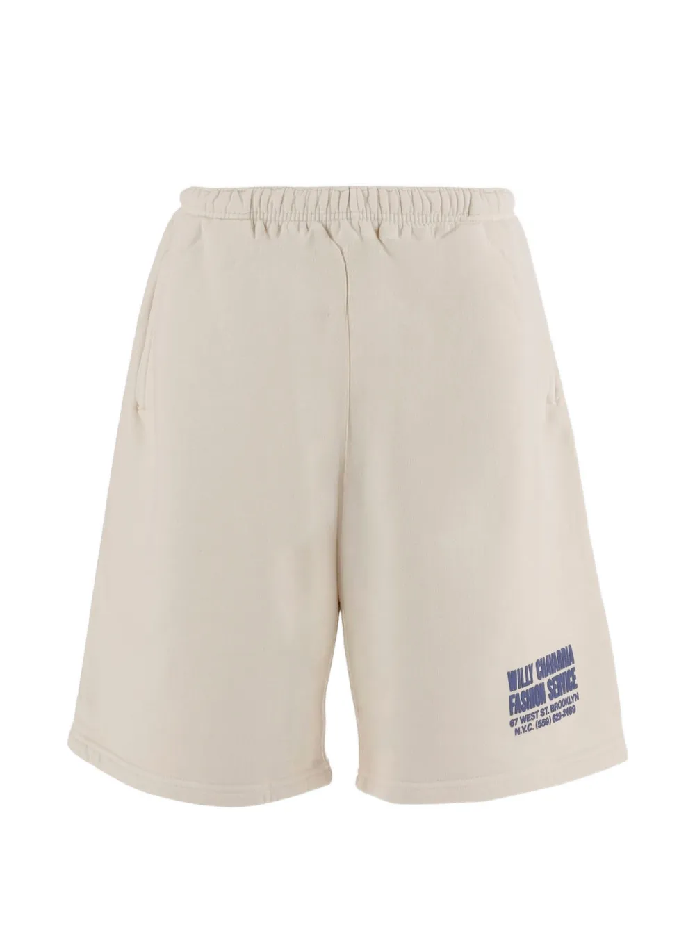 Willy Chavarria logo-detail track shorts - Toni neutri