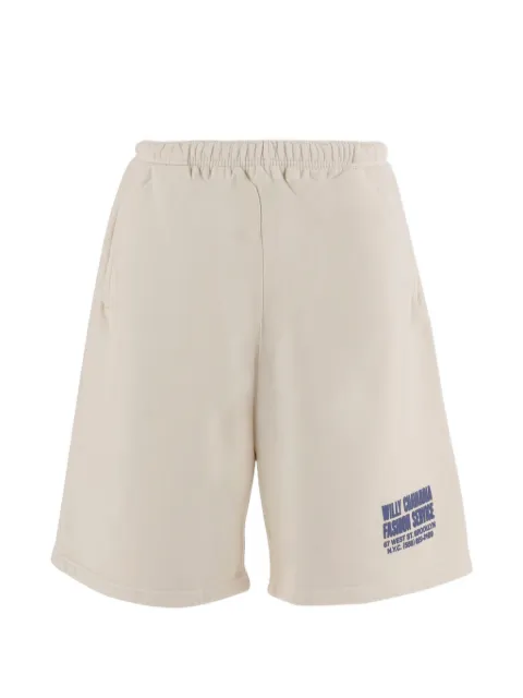 Willy Chavarria logo-detail track shorts