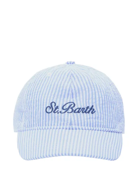 MC2 Saint Barth SeerSucker striped-baseball cap