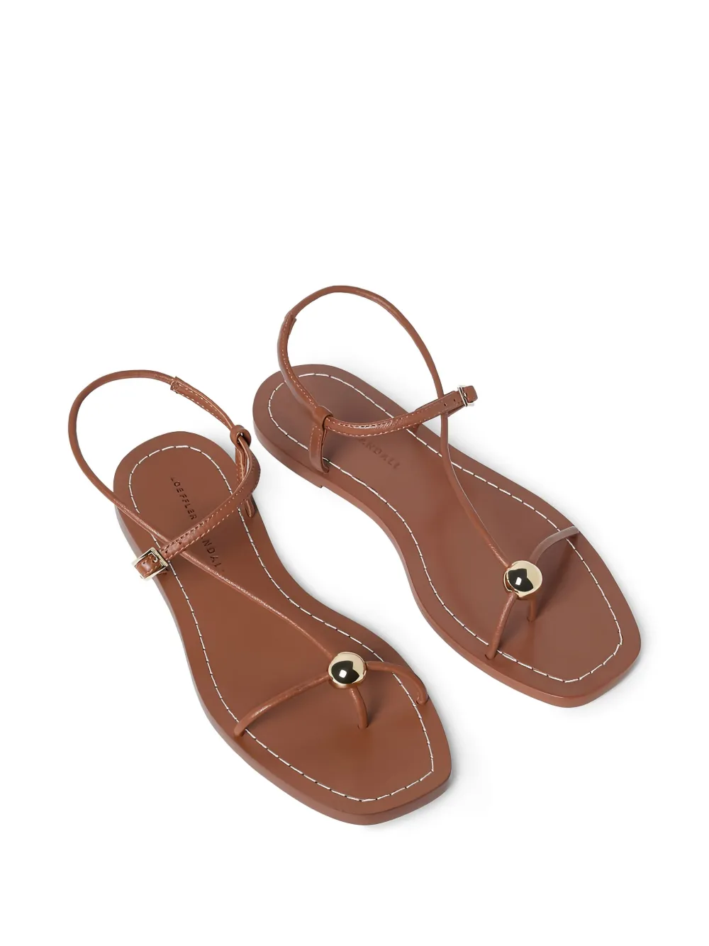 Loeffler Randall Lara ornament-detail strappy flat sandals Bruin