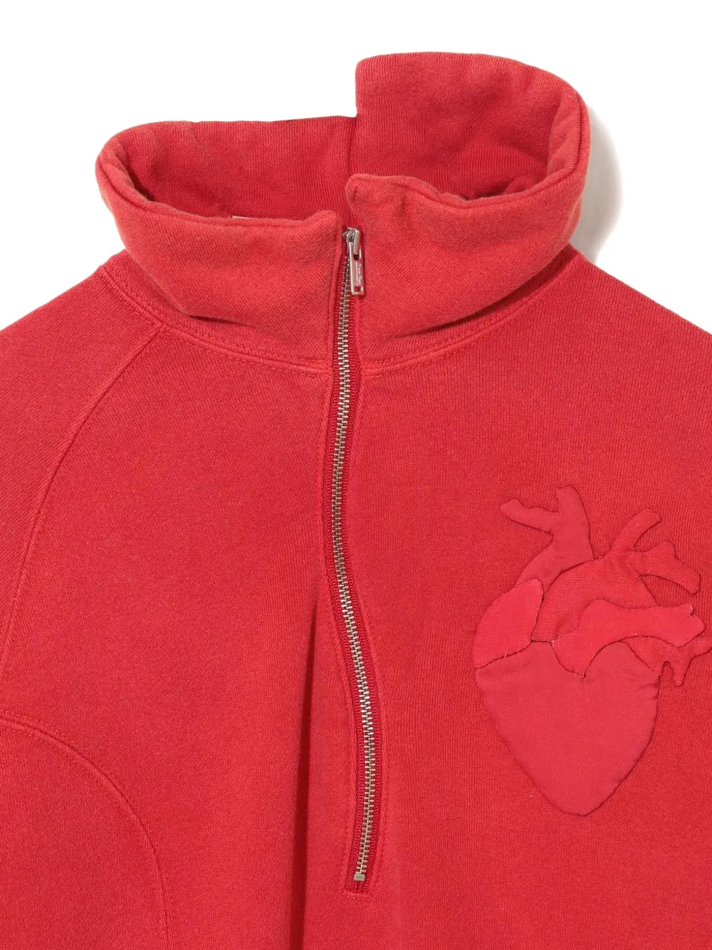 Undercover Polotop met hartapplicatie Rood