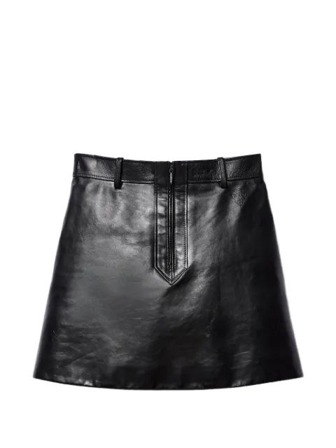 Gucci leather mini skirt