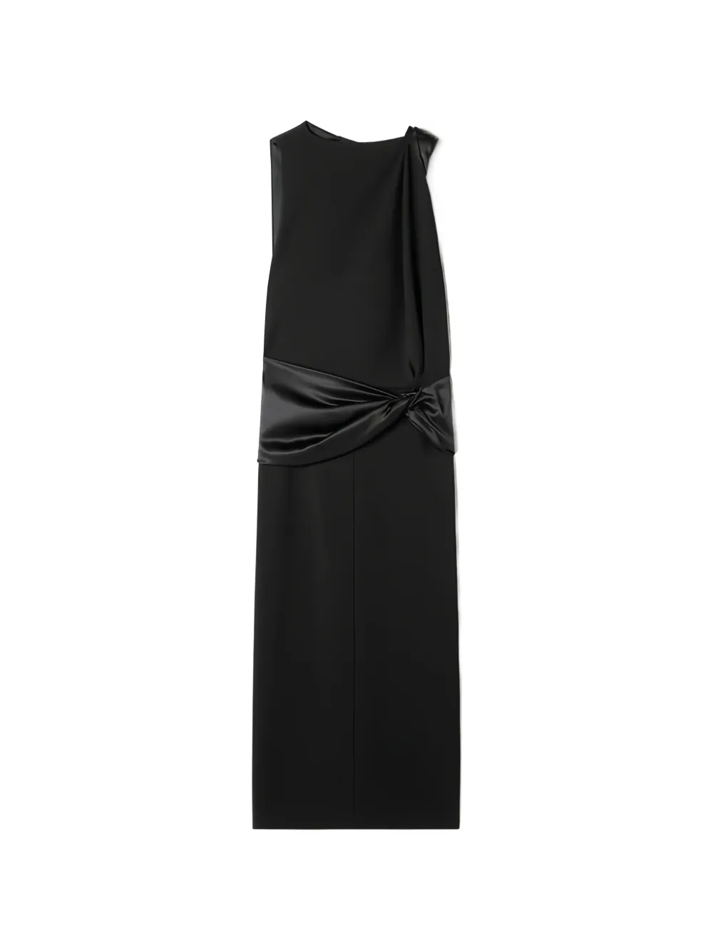 Lanvin knot detail midi dress - Nero