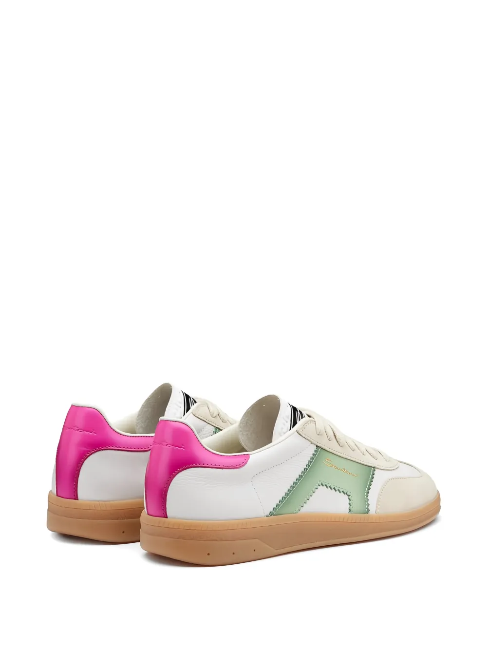 Santoni Oly lace-up sneakers Wit