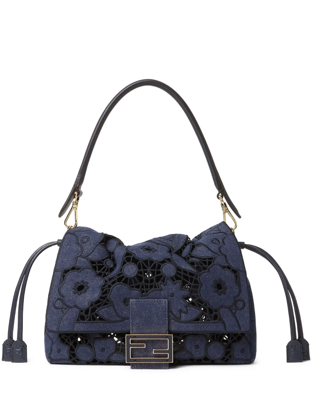 FENDI medium Mamma Baguette shoulder bag - Blu