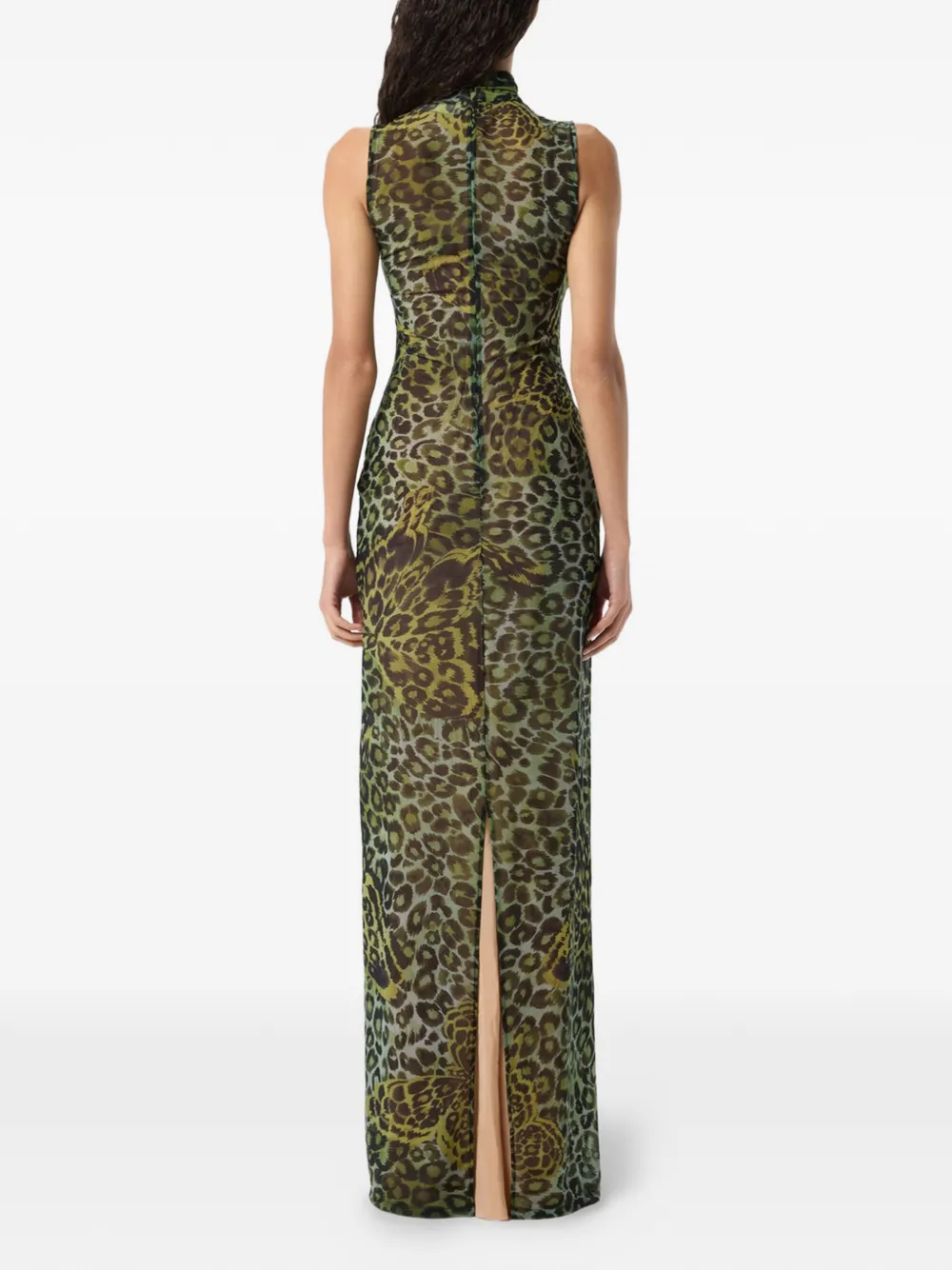 Blumarine Maxi-jurk met dierenprint Groen