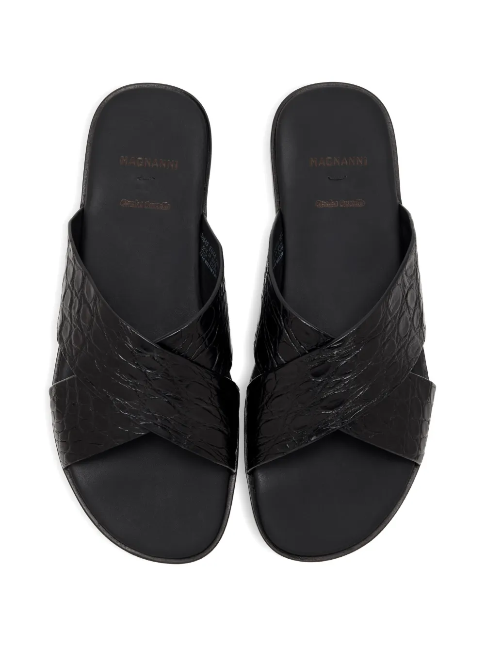 Magnanni Sandalen met gekruiste bandjes Zwart