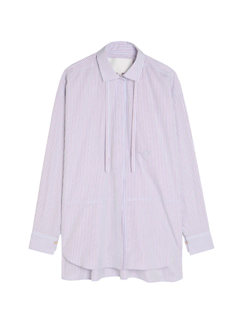 RÙADH Dune striped button shirt - Bianco