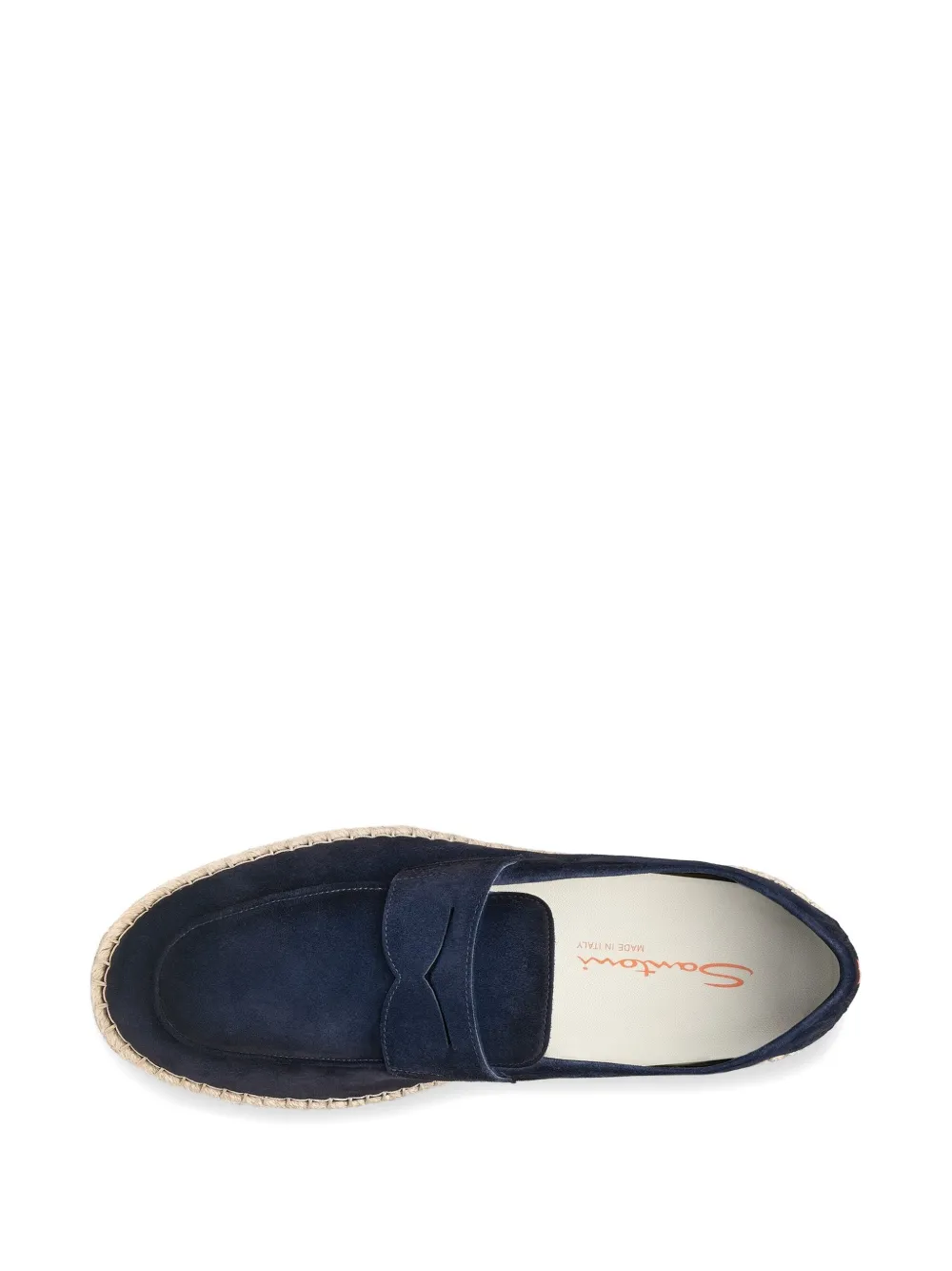 Santoni suede espadrilles Blauw