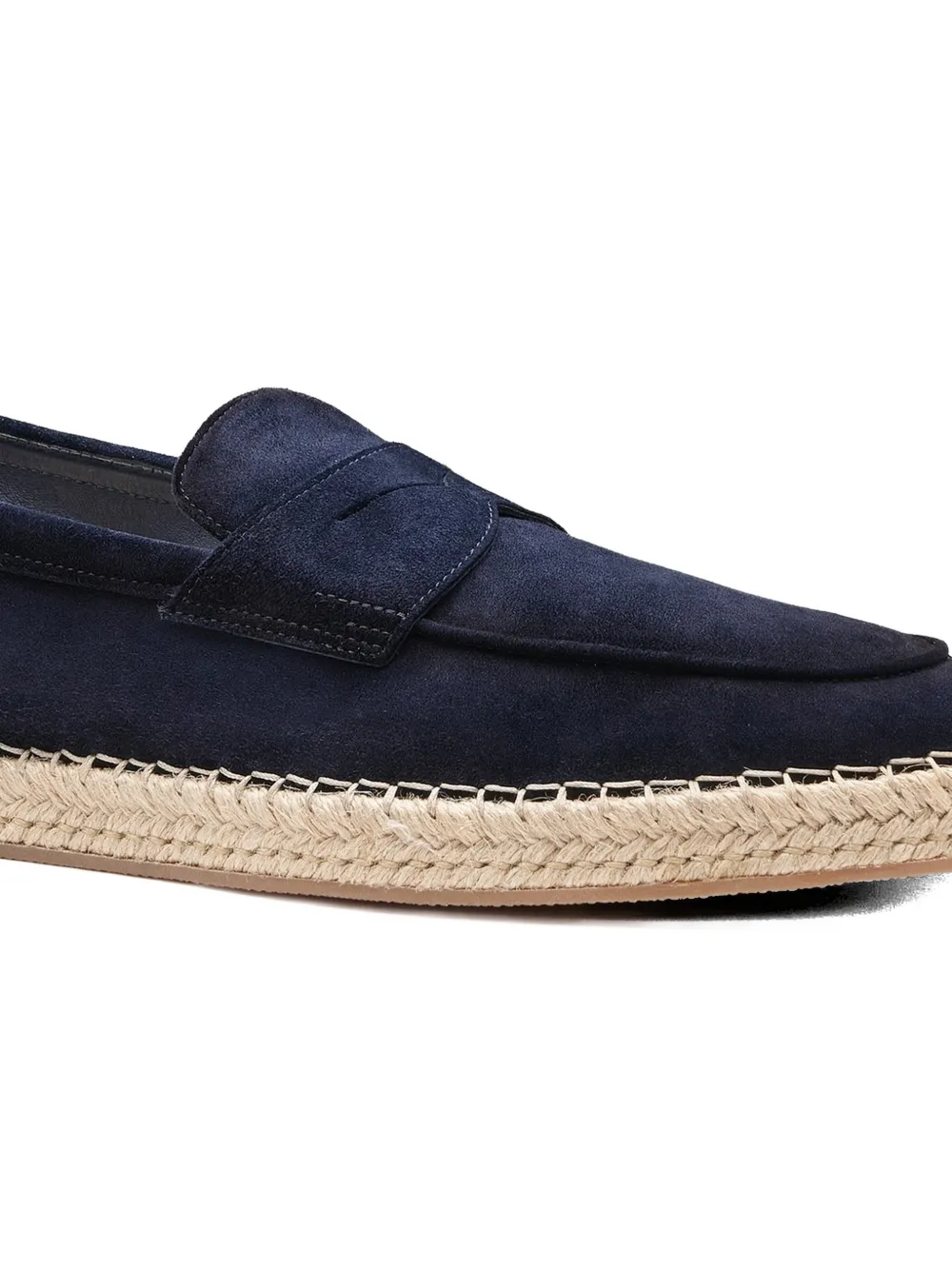 Santoni suede espadrilles Blauw