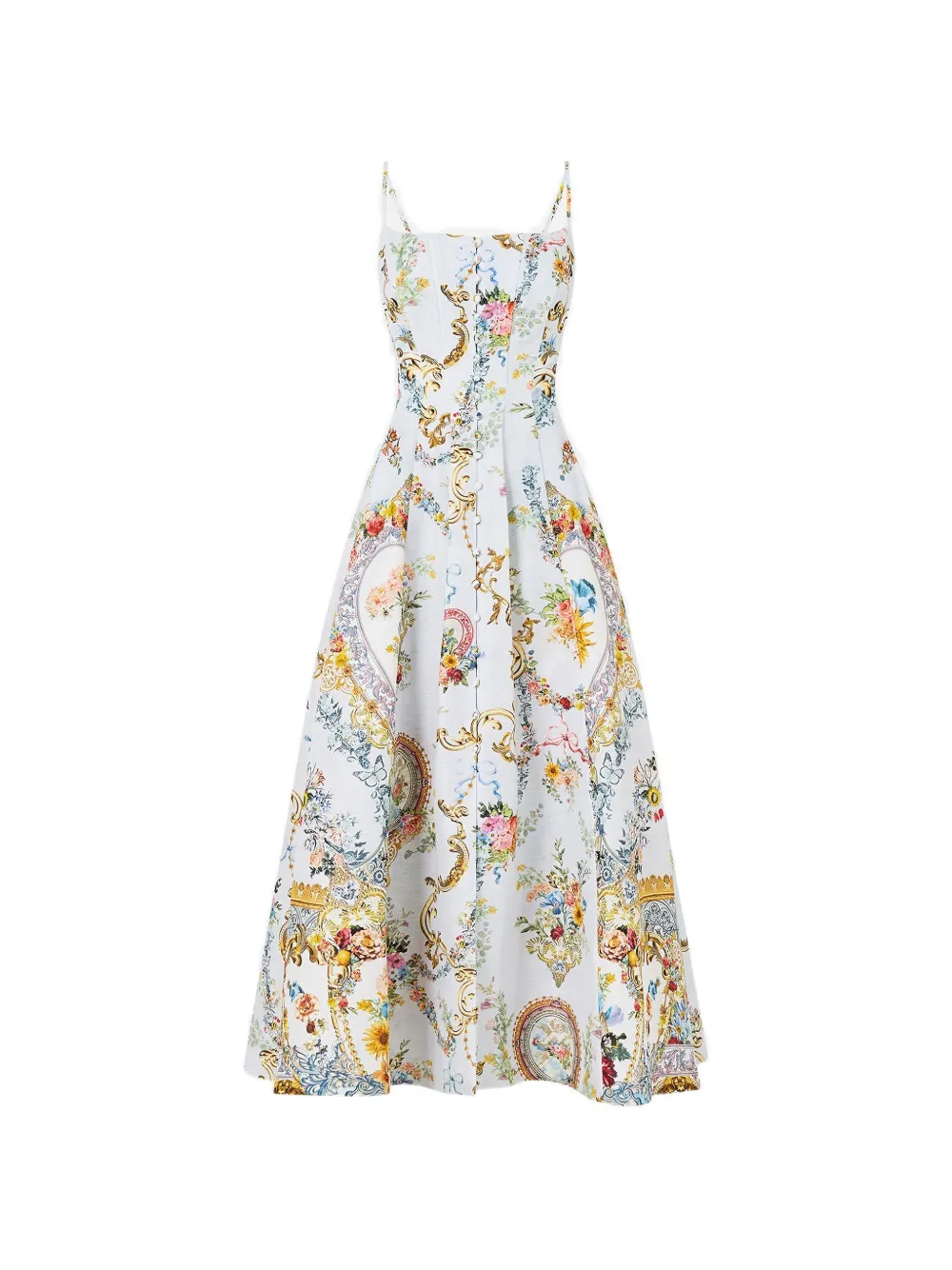 Camilla Seville Sweetheart flared dress - Blu