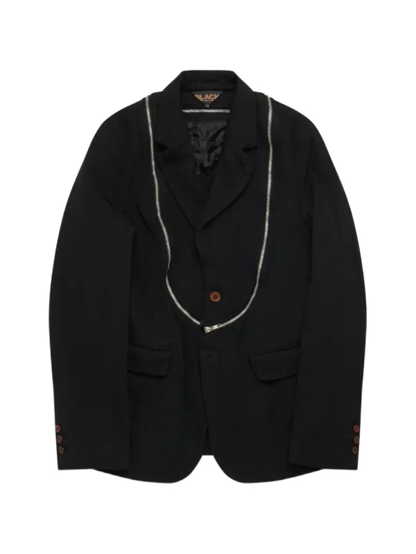 Black Comme Des Garçons ジップ ジャケット | ブラック | FARFETCH JP