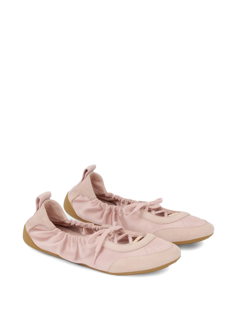 Chloé Ballerina's met veters Roze