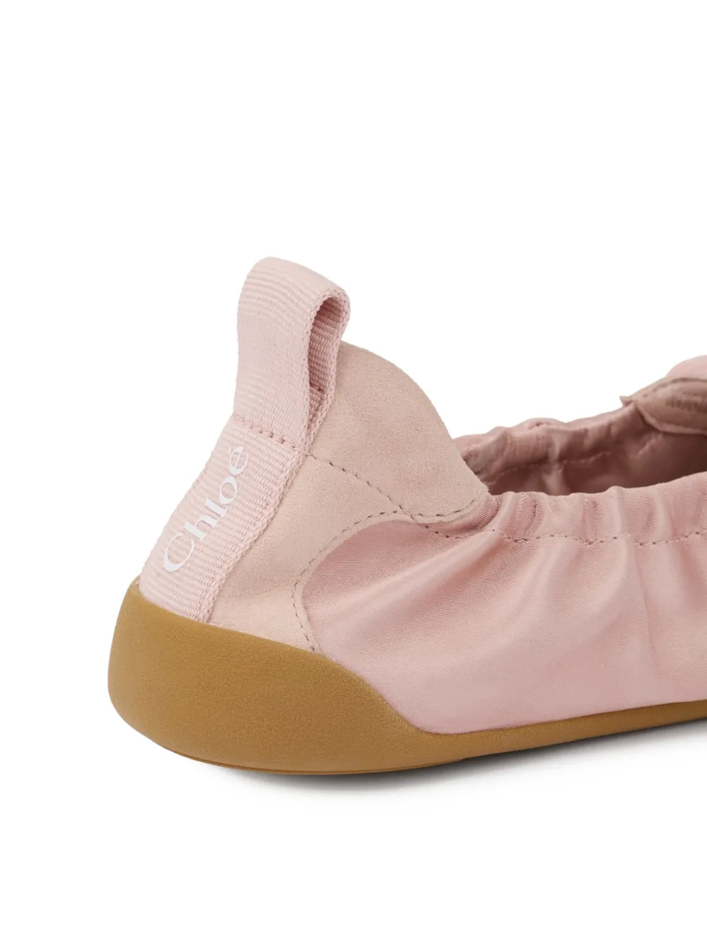 Chloé Ballerina's met veters Roze