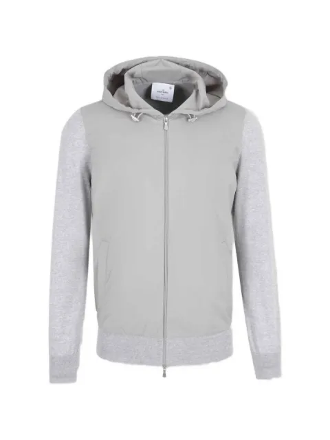 Gran Sasso panelled zip-up hoodie