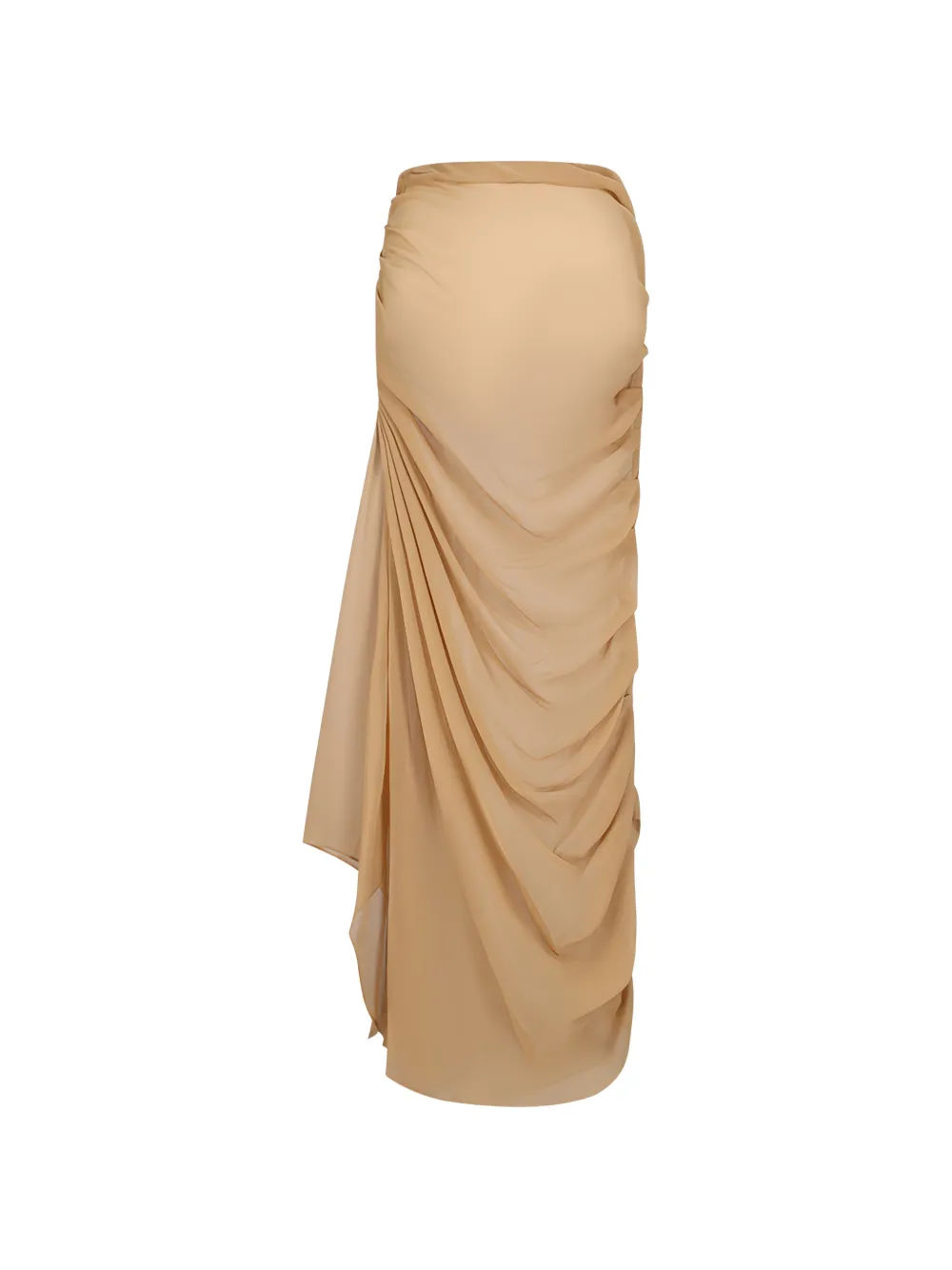 Giuseppe Di Morabito draped silk maxi skirt - Toni neutri
