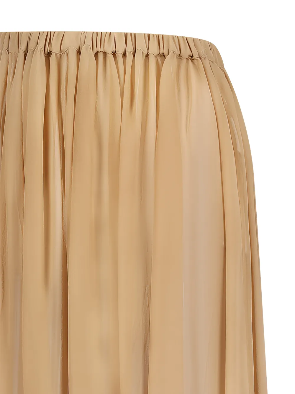 Giuseppe Di Morabito Gesmockte zijden broek Beige