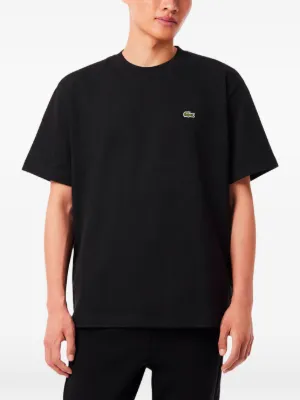 Lacoste graphic-print T-shirt | Black | FARFETCH AO