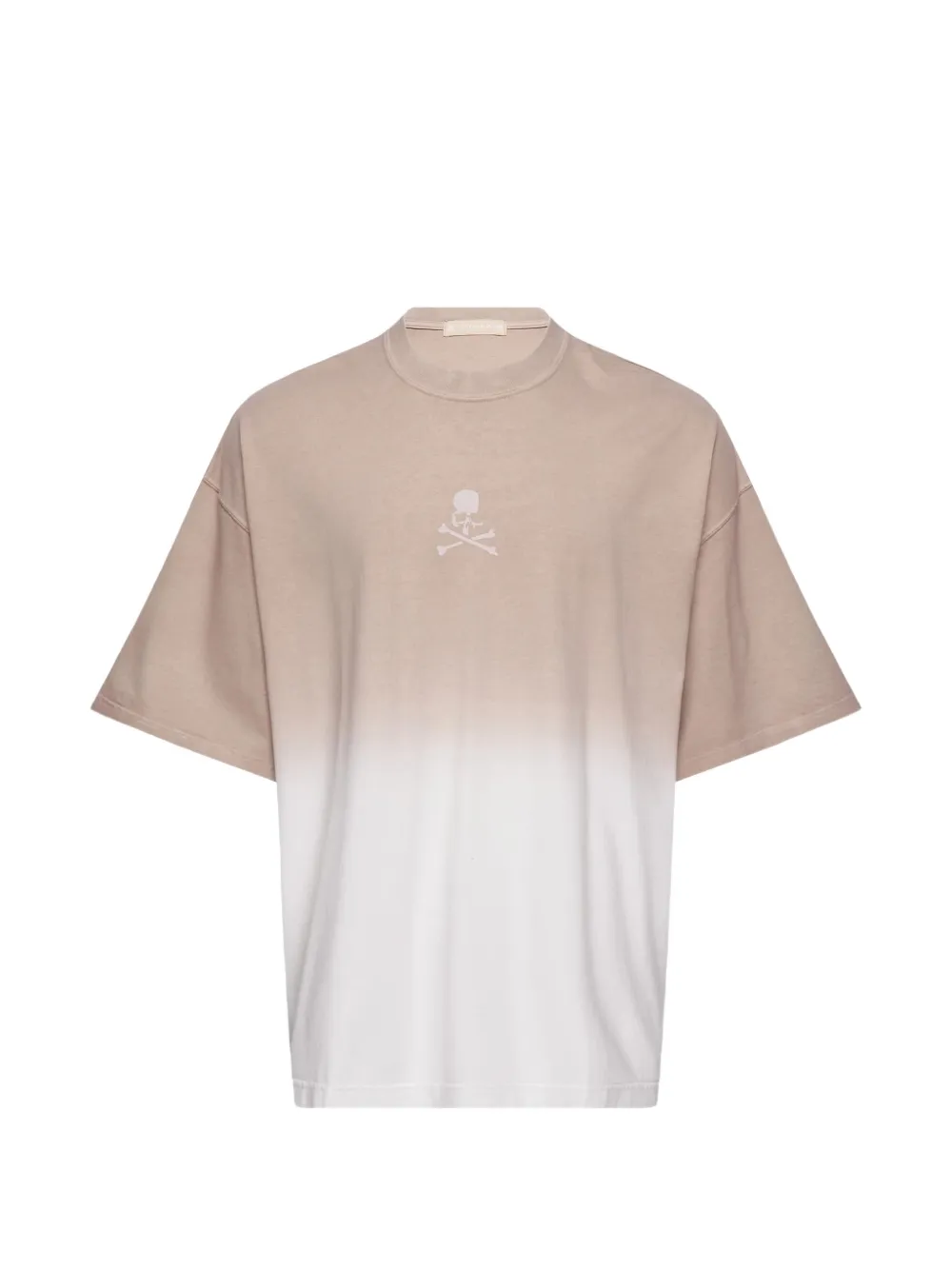 Mastermind World MW Faded skull-motif T-shirt - Toni neutri