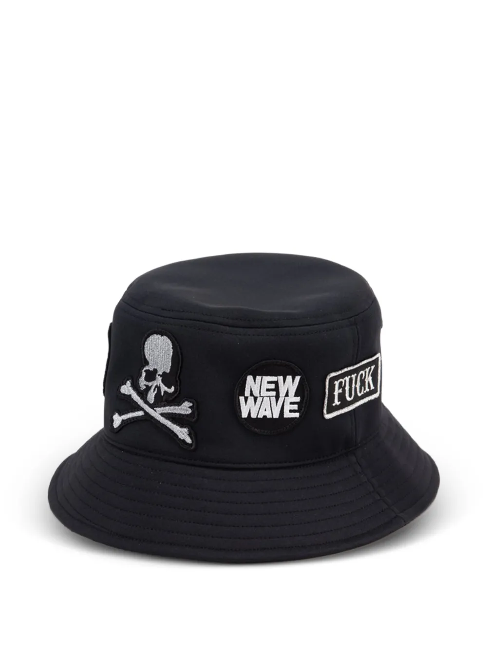 Mastermind Japan Vissershoed met patch Zwart