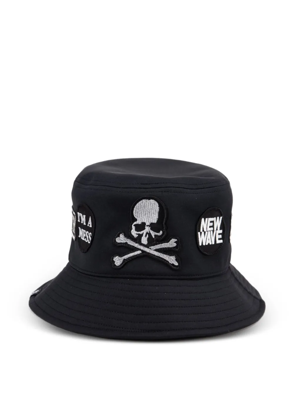 Mastermind Japan patched bucket hat - Nero