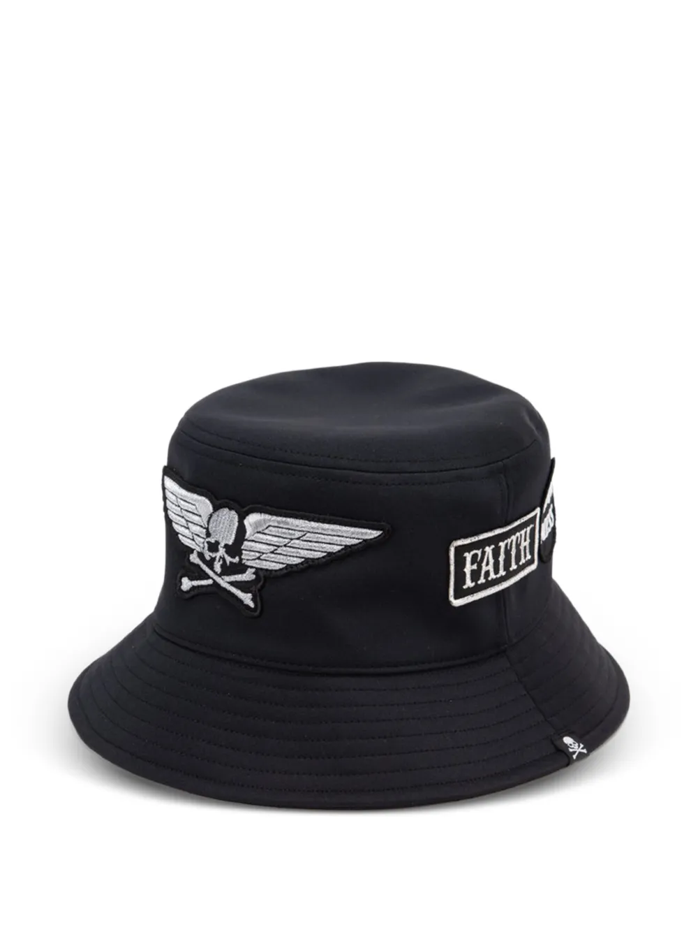 Mastermind Japan Vissershoed met patch Zwart