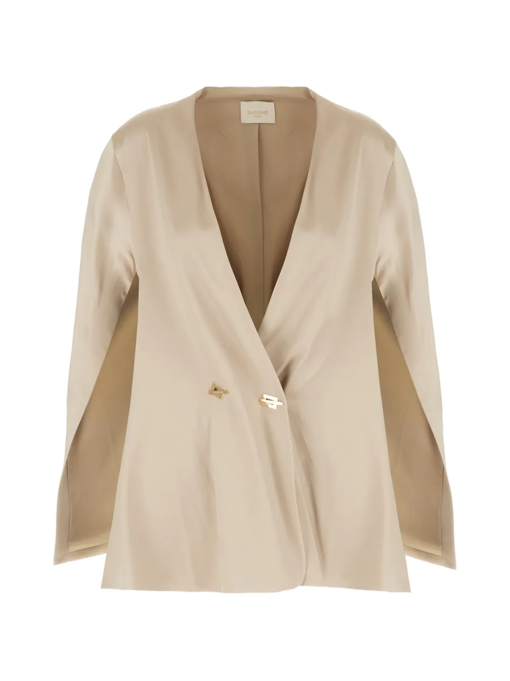 Danamé cape-sleeve jacket - Nude