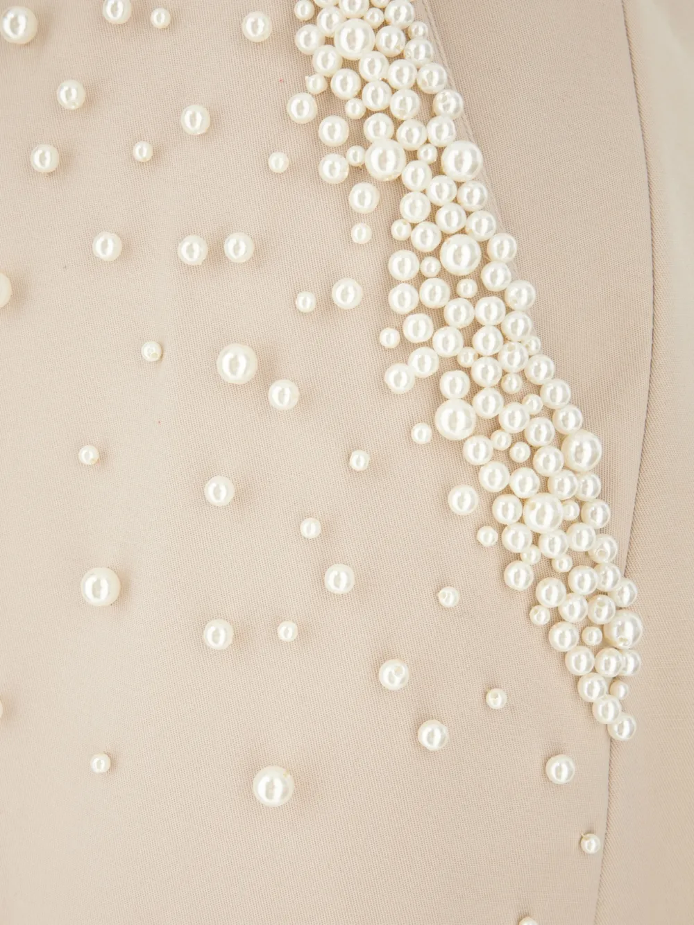 Giuseppe Di Morabito Broek verfraaid met imitatieparels Beige