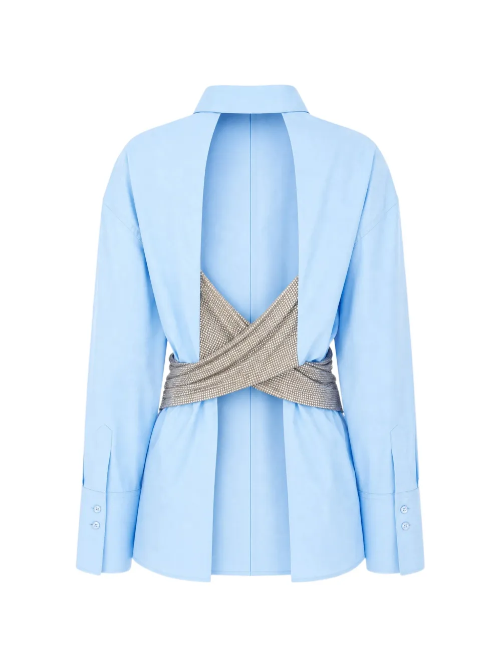 Giuseppe Di Morabito Blouse met open rug Blauw