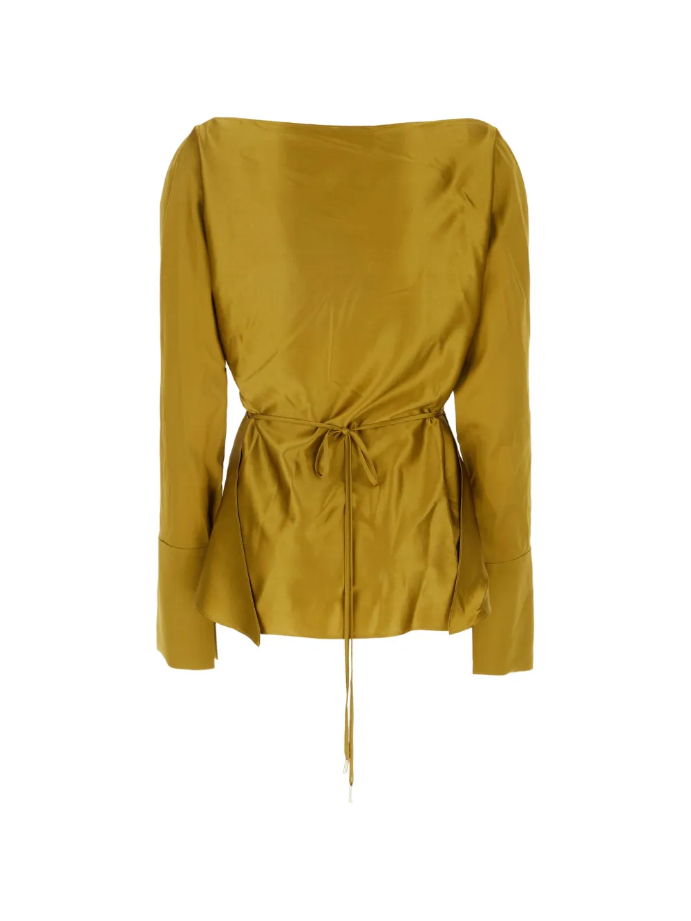 Danamé Xenia crossover-front blouse - Giallo