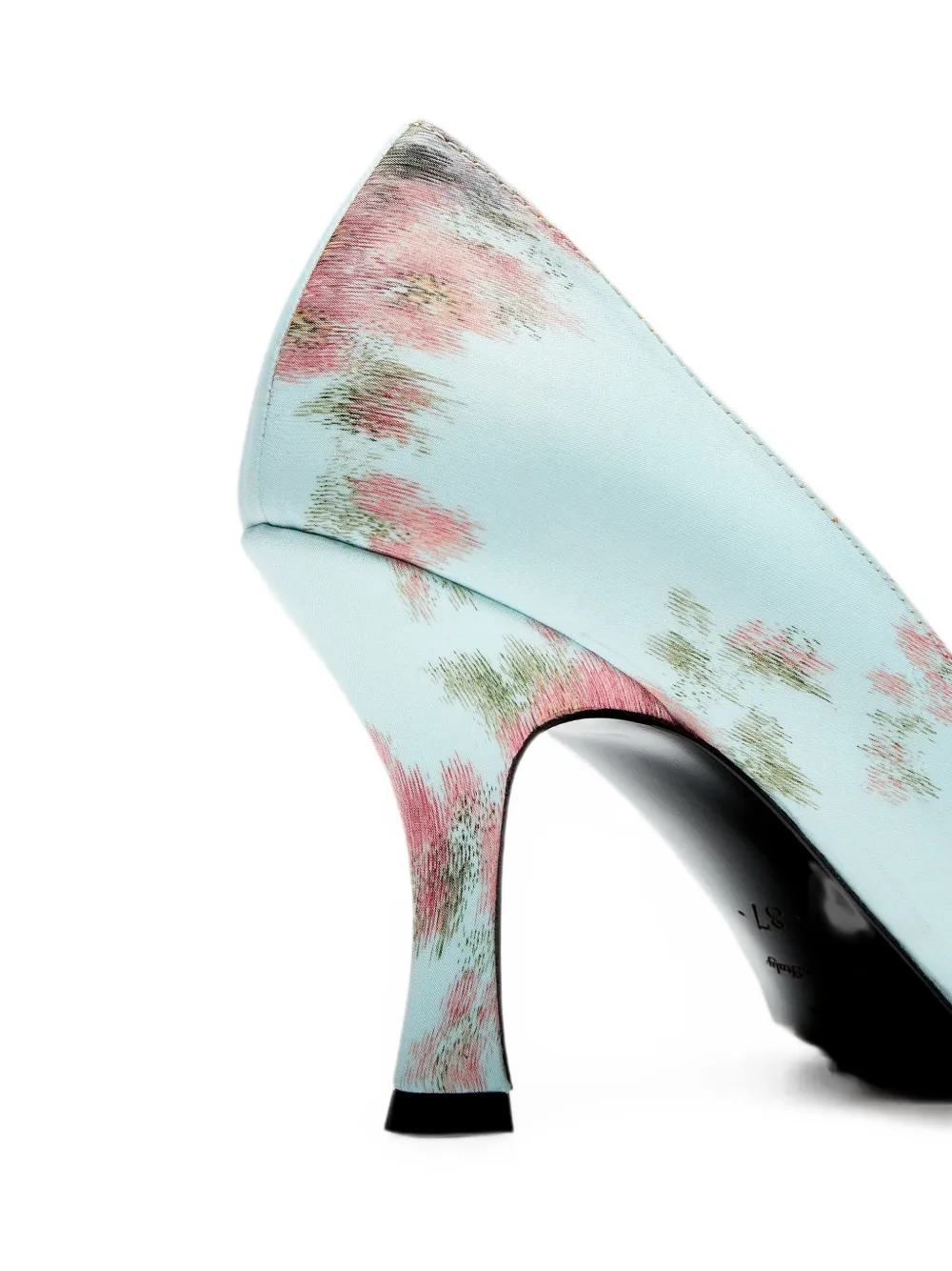 LILI CURIA Babette pumps met bloemenprint en gespdetail Blauw