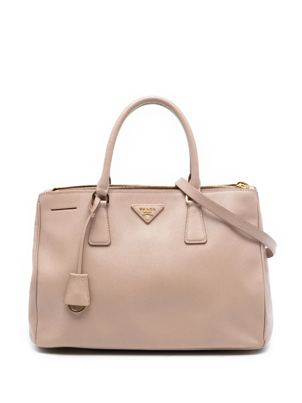 Prada Pre-Owned 2000-2025 Medium Saffiano Lux Galleria Double Zip Tote satchel - Rosa