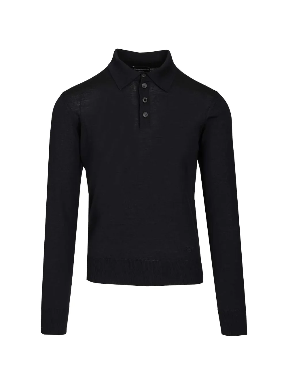 Emporio Armani button polo sweater - Nero