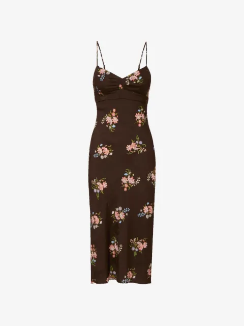 Veronica Beard Vestido midi Shara floral