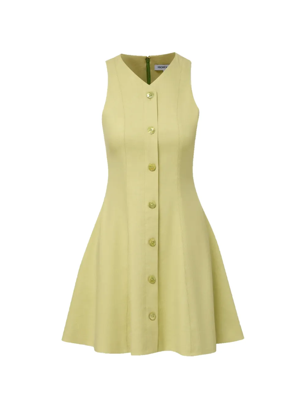 Veronica Beard Steiner button-front mini dress - Verde