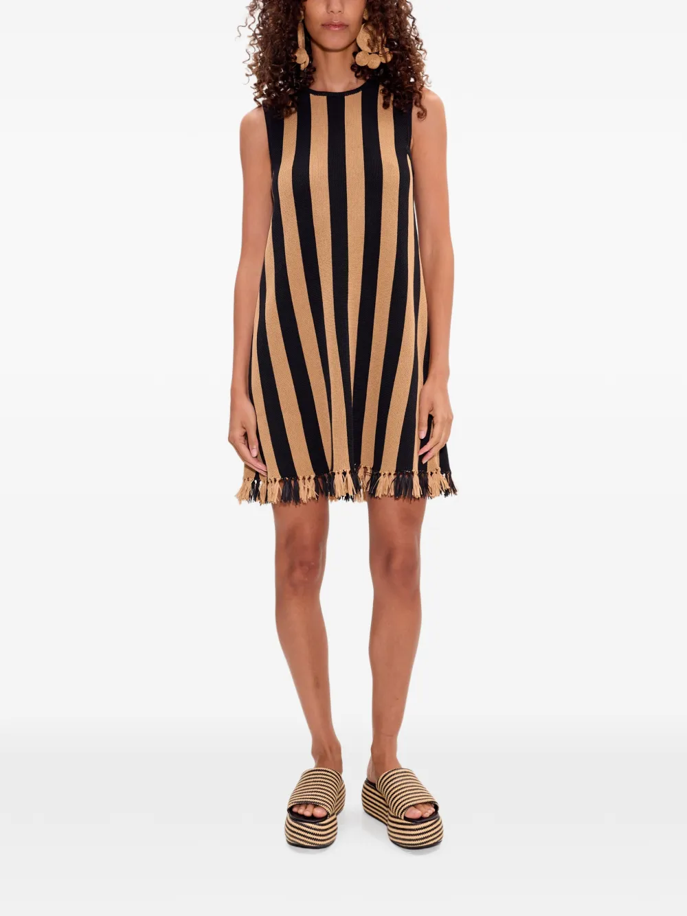 Simon Miller Moji mini-jurk Beige
