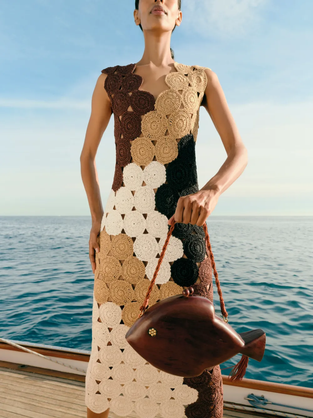 Simon Miller Muro midi-jurk Beige
