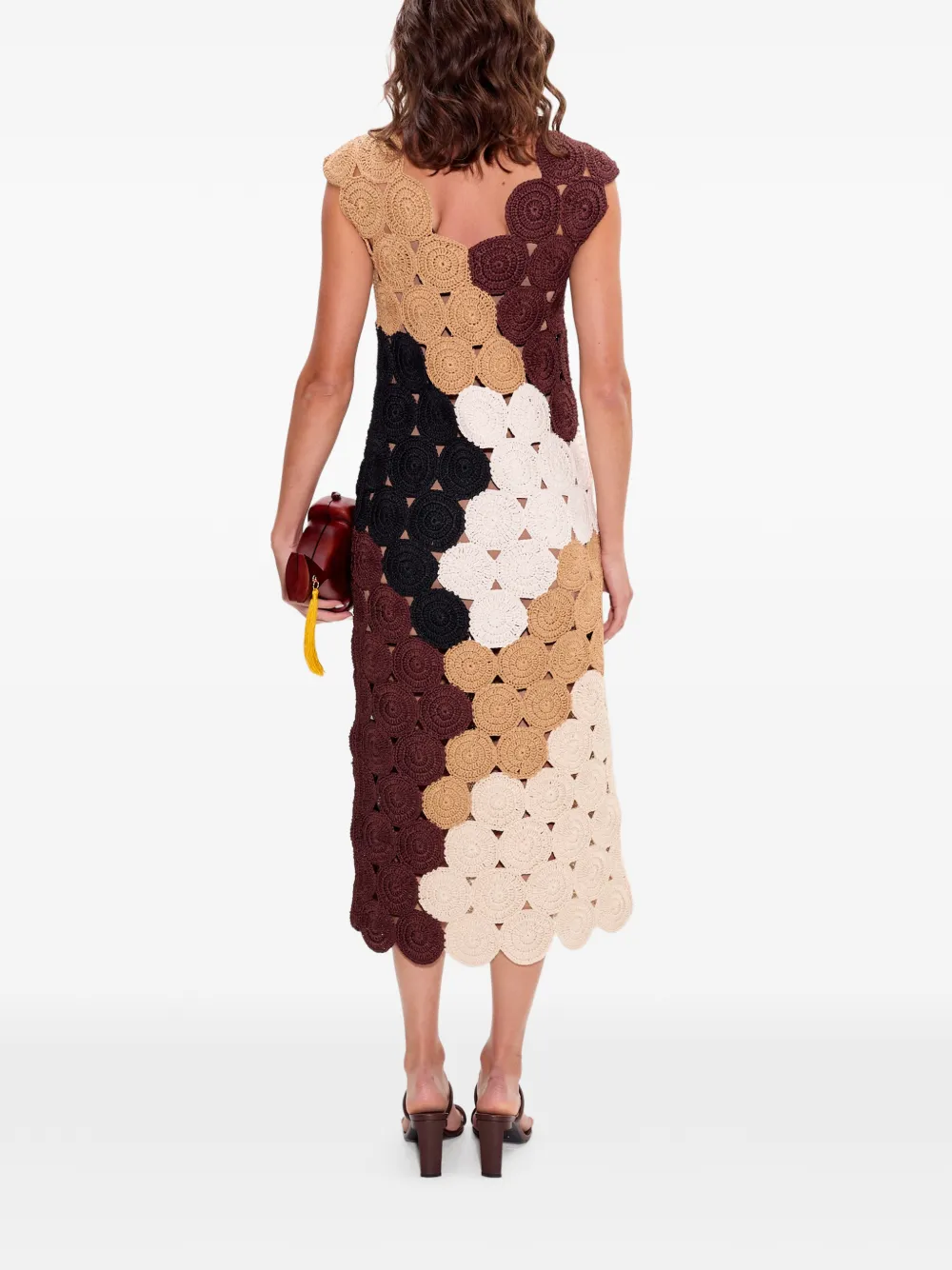 Simon Miller Muro midi-jurk Beige