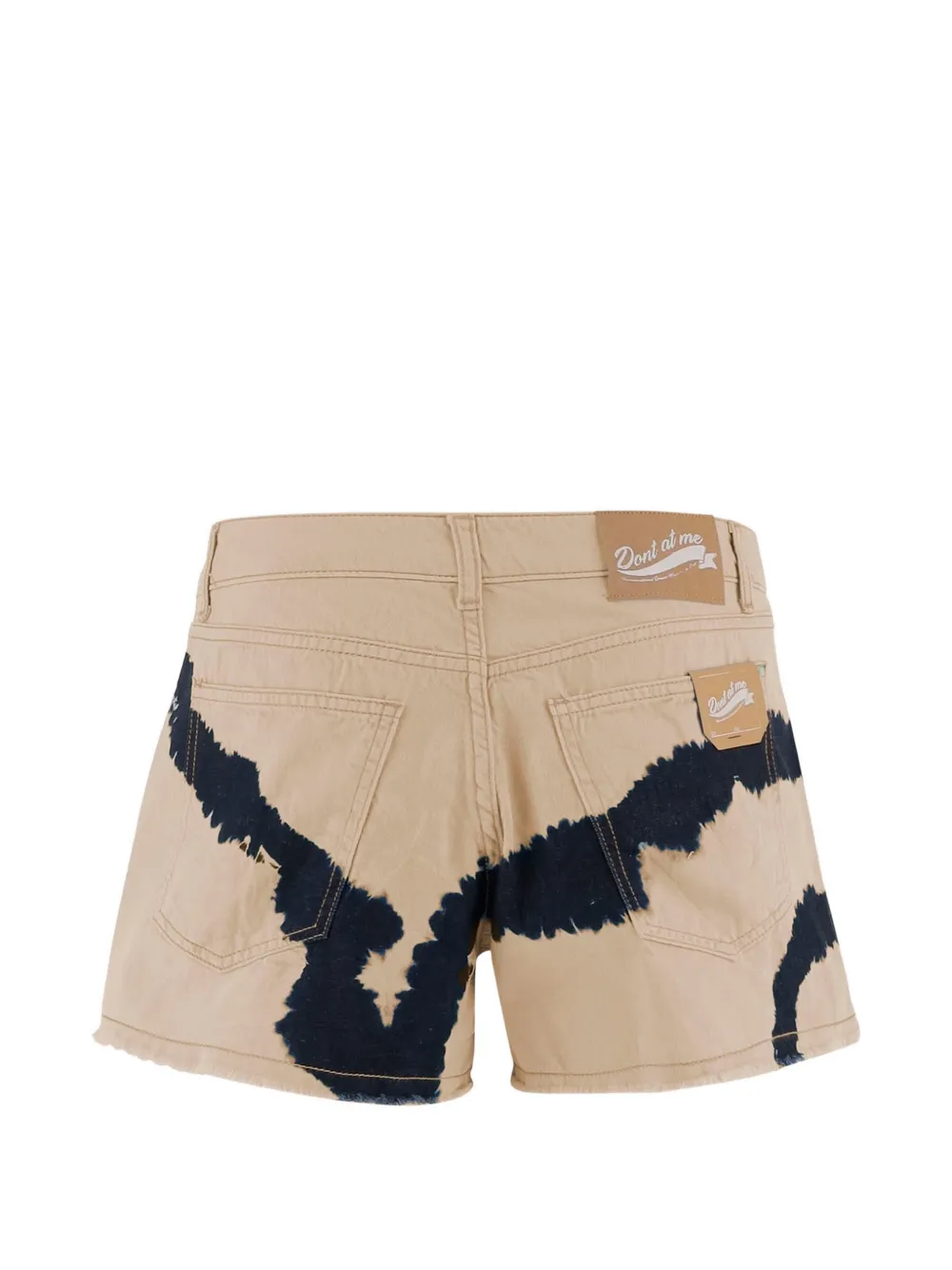 DON'T @ ME tie-dye denim shorts - Toni neutri
